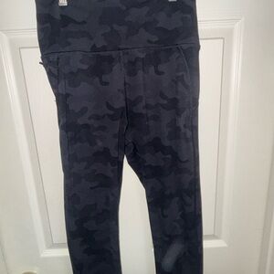 Women's Black Camouflage Leggings